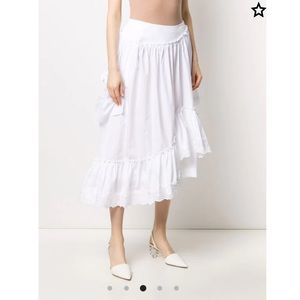 Simone Rocha White Asymmetric Skirt